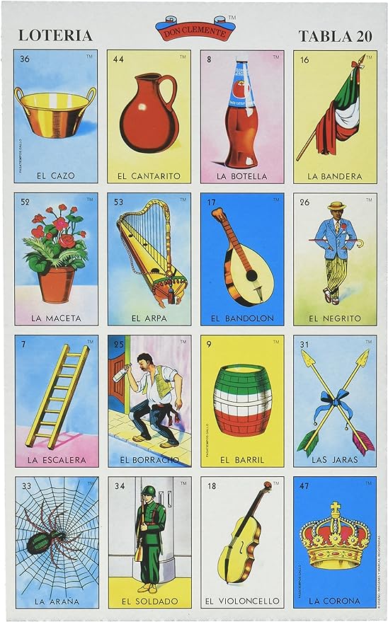 juego de mesa lotería