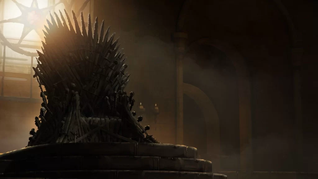 trono de la serie juego de tronos