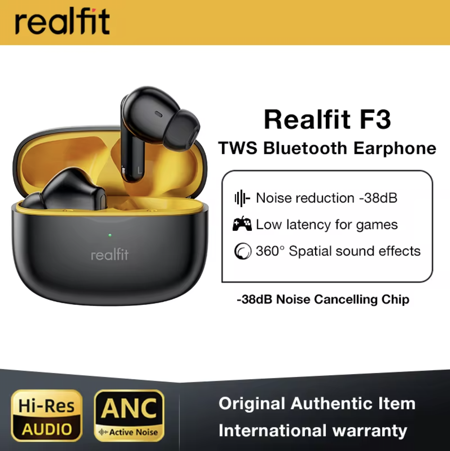 Auriculares Realfit F3 de Aliexpress