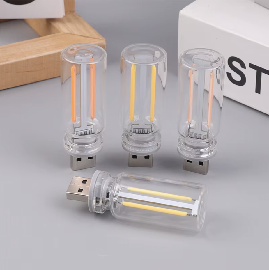 Bombilla USB de filamento en Aliexpress